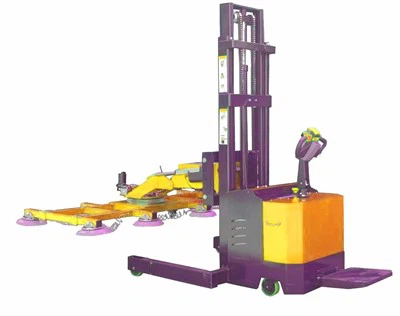 Carro con ventosa totalmente eléctrico