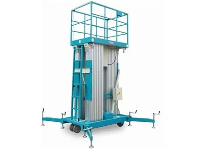 Plataforma elevadora de aleación de aluminio de tres mástiles